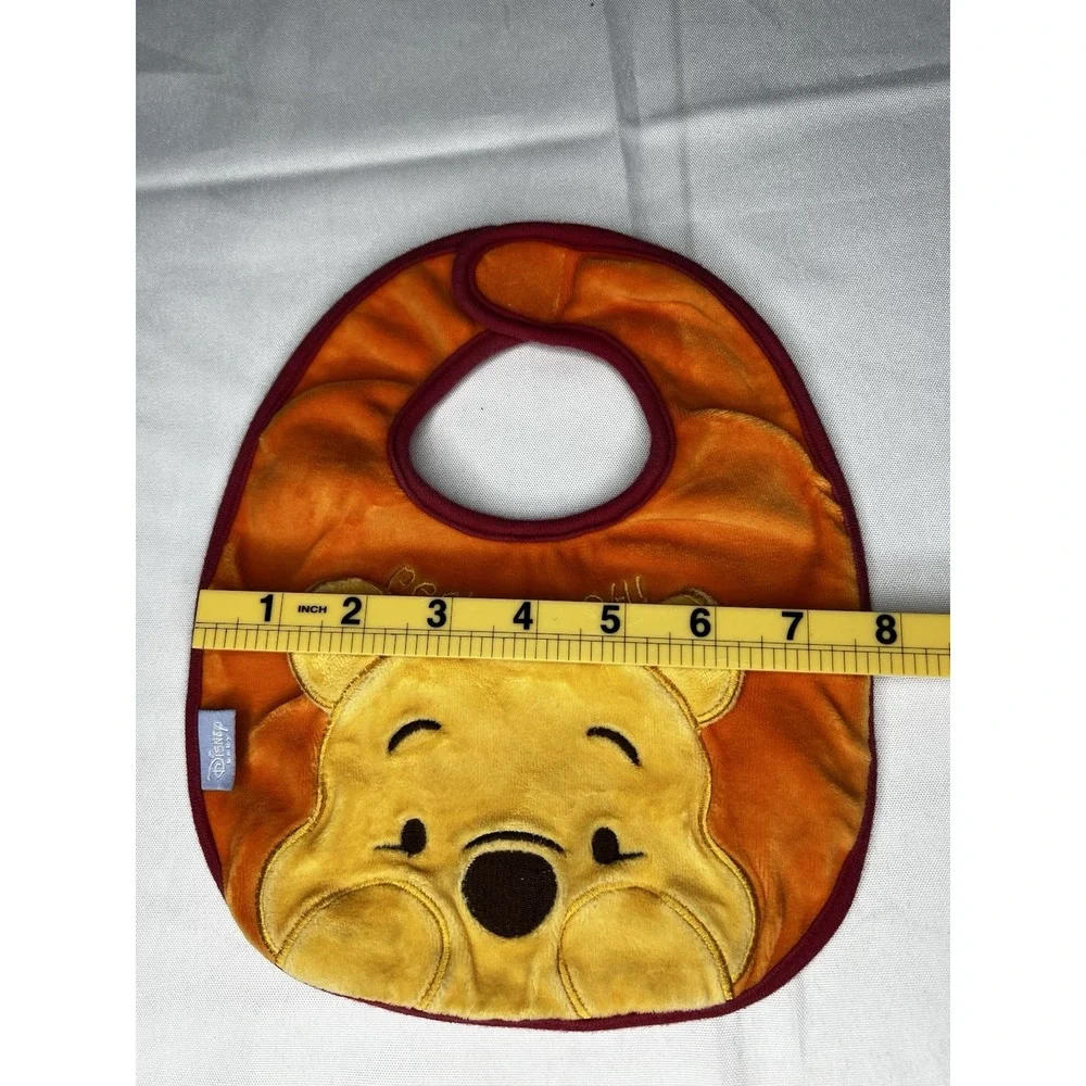 Vintage 2001 Disney Baby Winnie the Pooh Peek-a-Pooh Plush Baby Bib Y2K